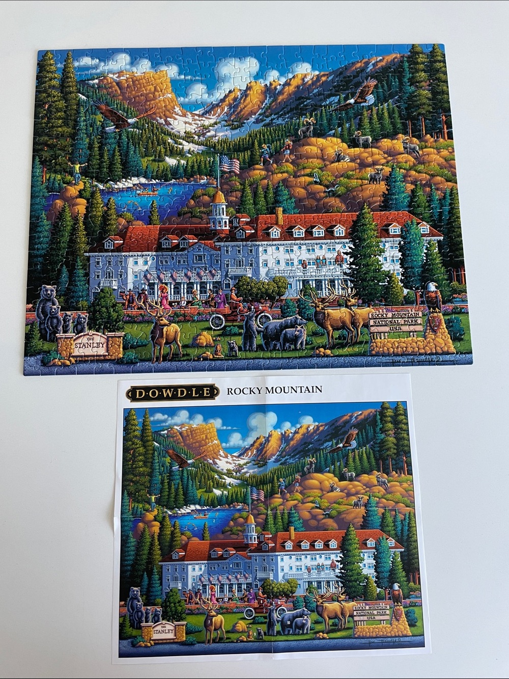 Dowdle Rocky Mountain Scenic Puzzle - Blue & Green Landscape